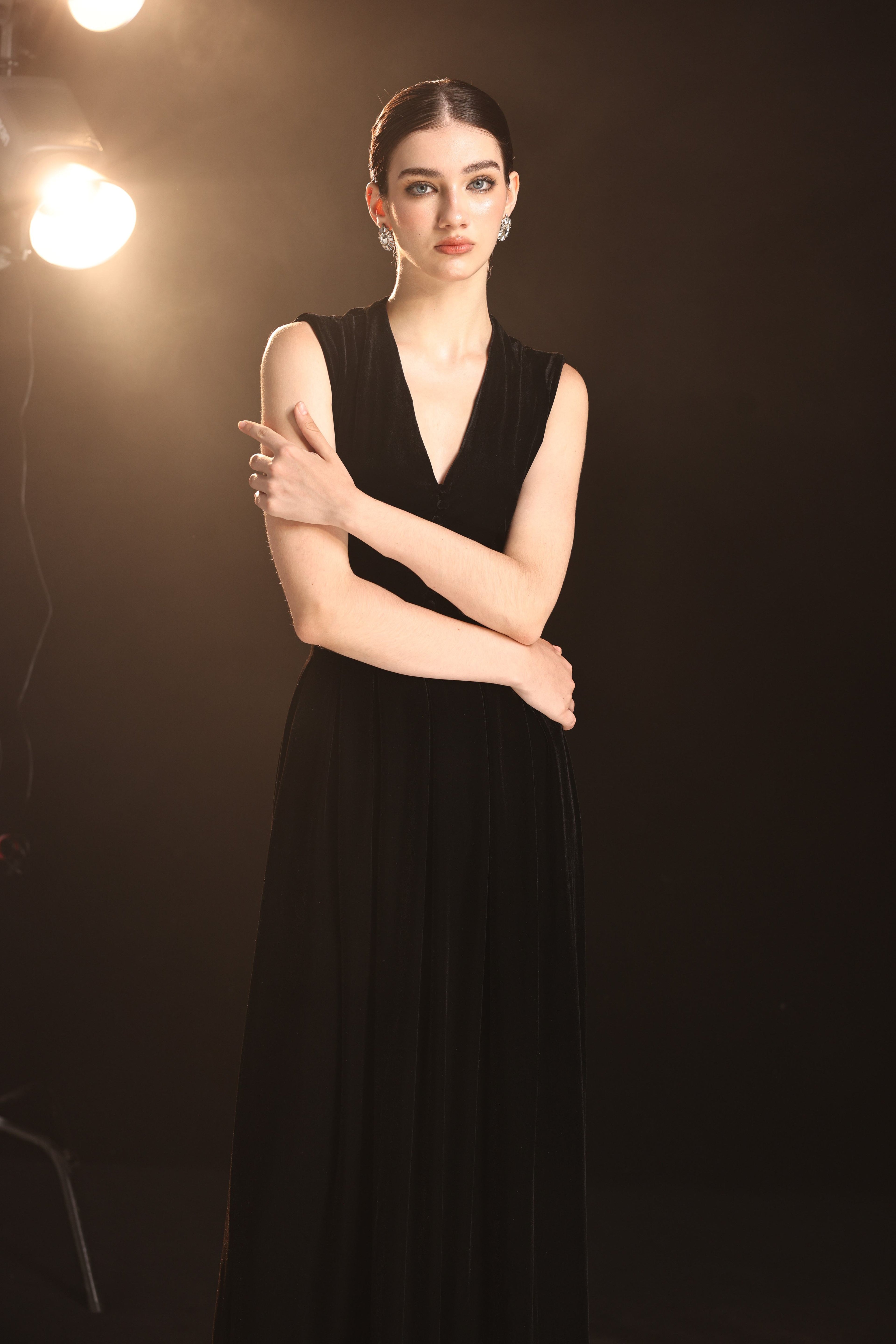 Velvet date night dress